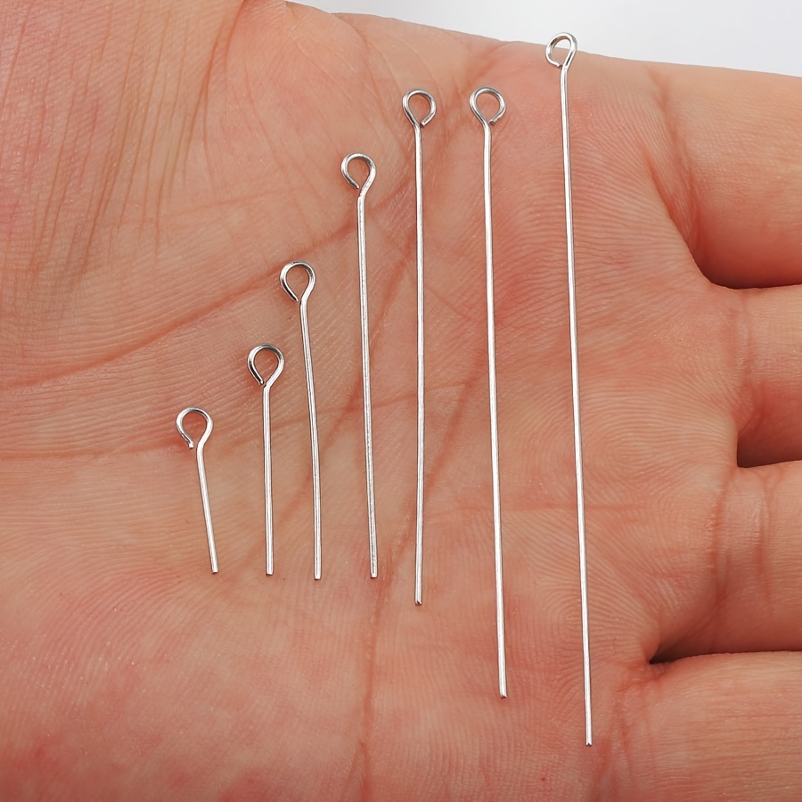 Bag 18 20 25 30 35 40 45 50 Stainless Steel Eye Pins - Temu