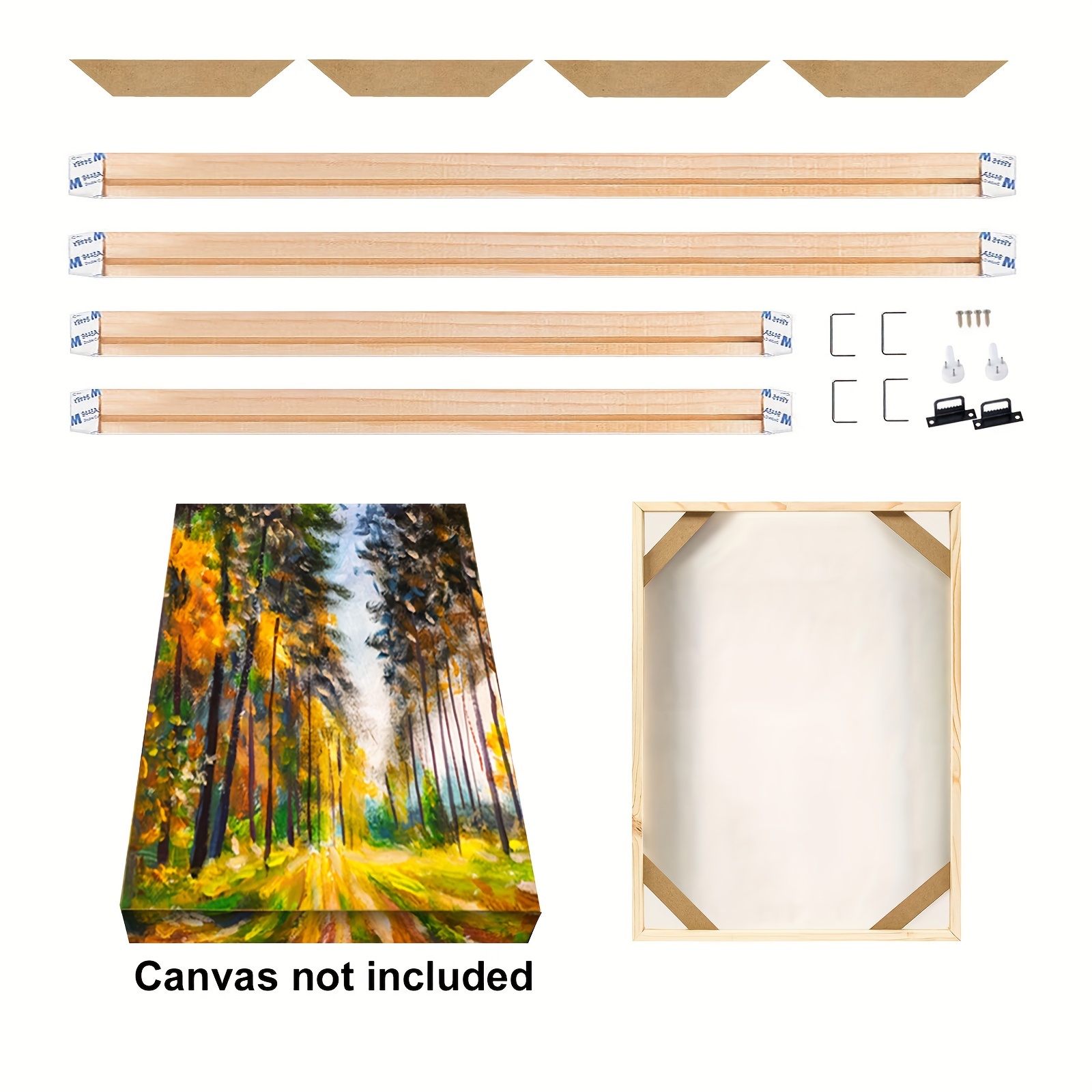 2 Sets Canvas Stretcher Bars 16x20, Canvas Frame Kit, 5D Diamond Painting  Frame, Frame For Paint By Numbers, Canvas Frame Kit
