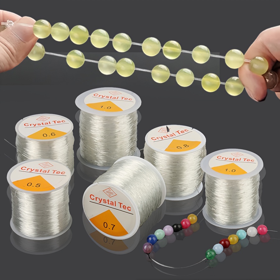 Non elastic Beaded Transparent Thread Thin Invisible Crystal - Temu