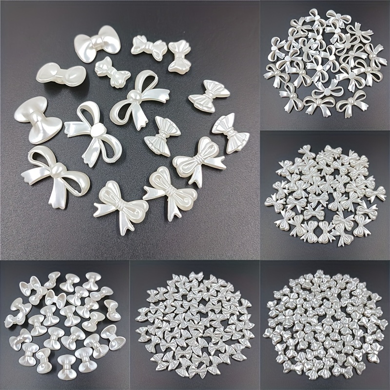 Brightening And Shattering Effect Bow Beads Charms Elegant - Temu