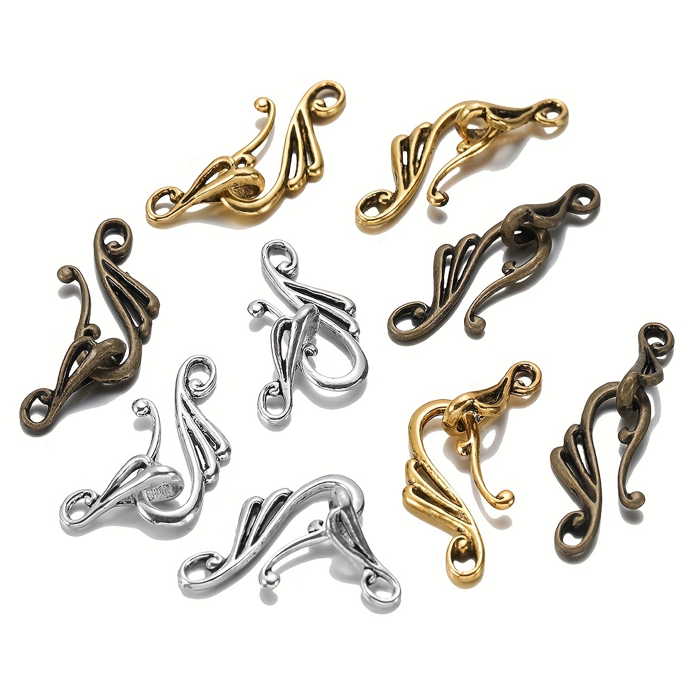 20Pcs Stainless Steel Golden Color S Shape Clasps S-Hook Clasps Connectors  DIY Necklace Hooks Connectors Bracelets Jewelry Making Finding