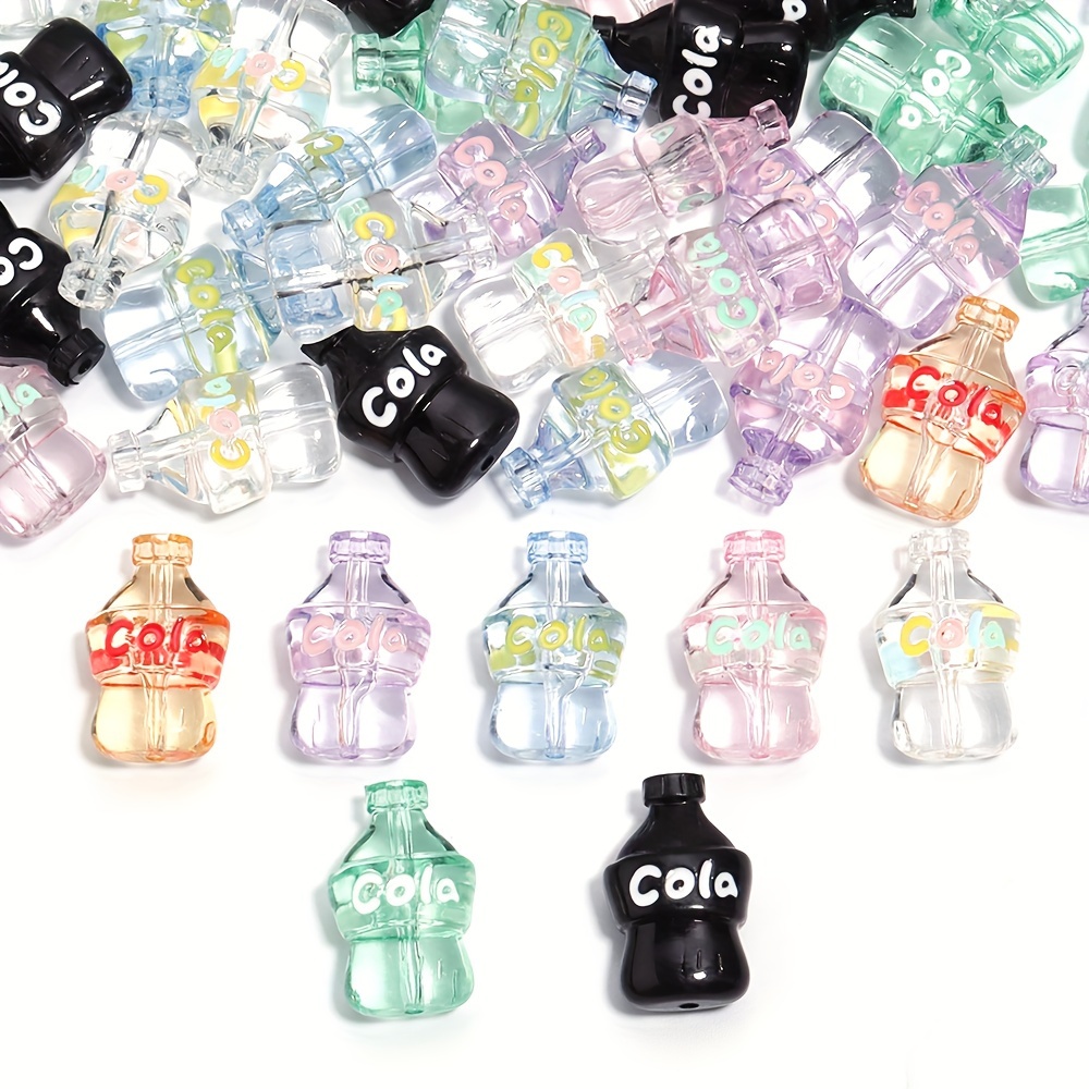 10PCS Water Bottle Charms Acrylic Korea soju Charm Drink Jewelry