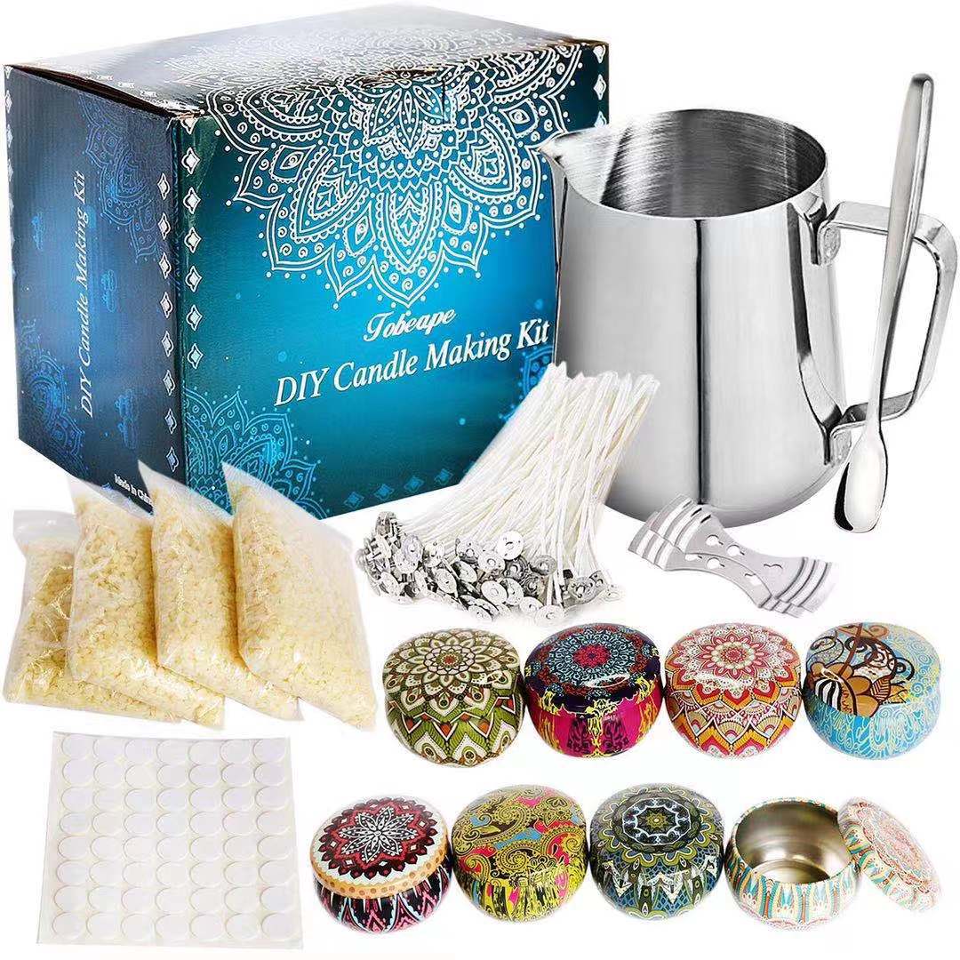 285pcs Candle Making Kit, Candle Making Supplies DIY Arts And Crafts Kits  For Adults, Beginners, Christmas Gift, Including 17.6oz Beeswax, Melting Pot