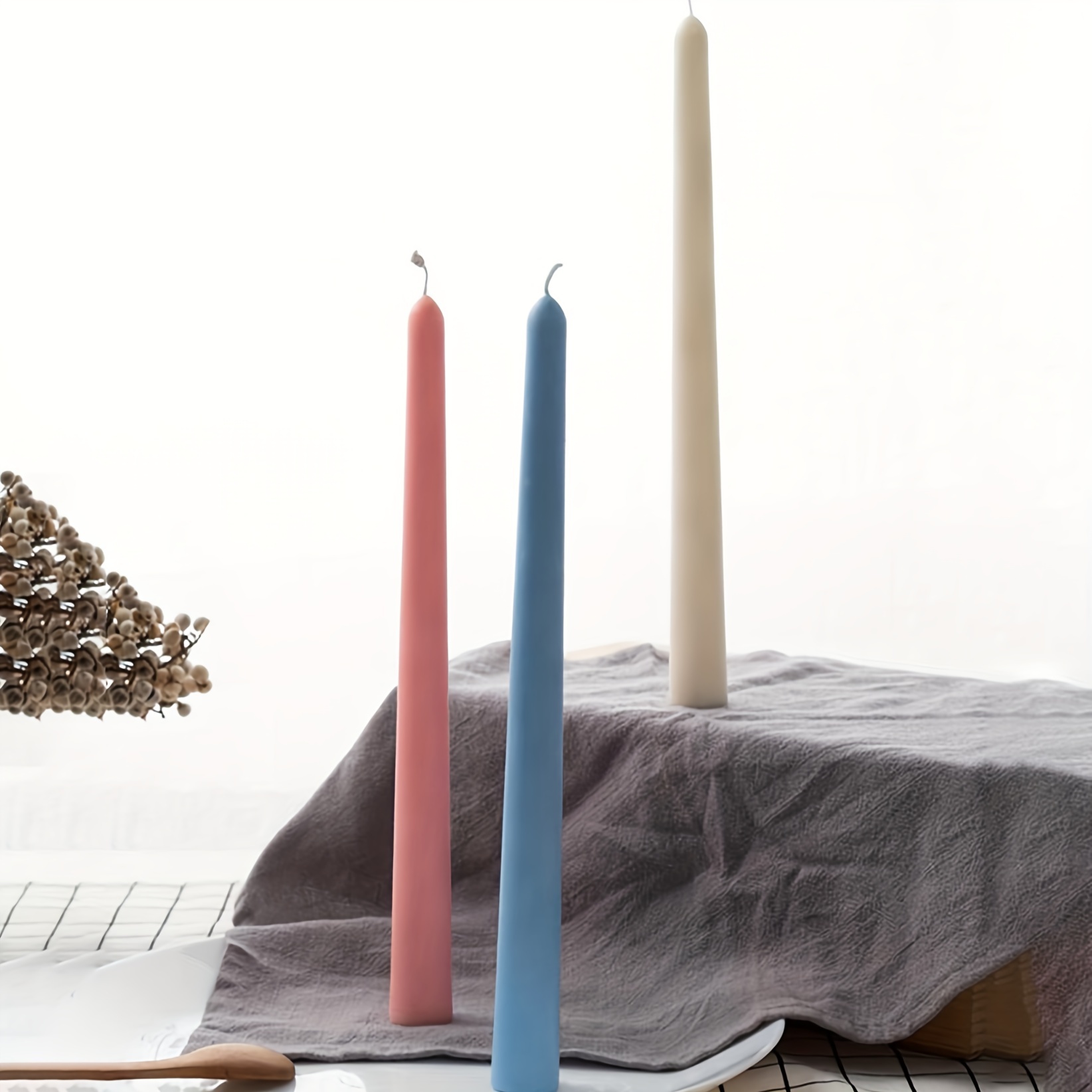 Stripe Long Rod Acrylic Candle Mold Diy Plastic Molds for