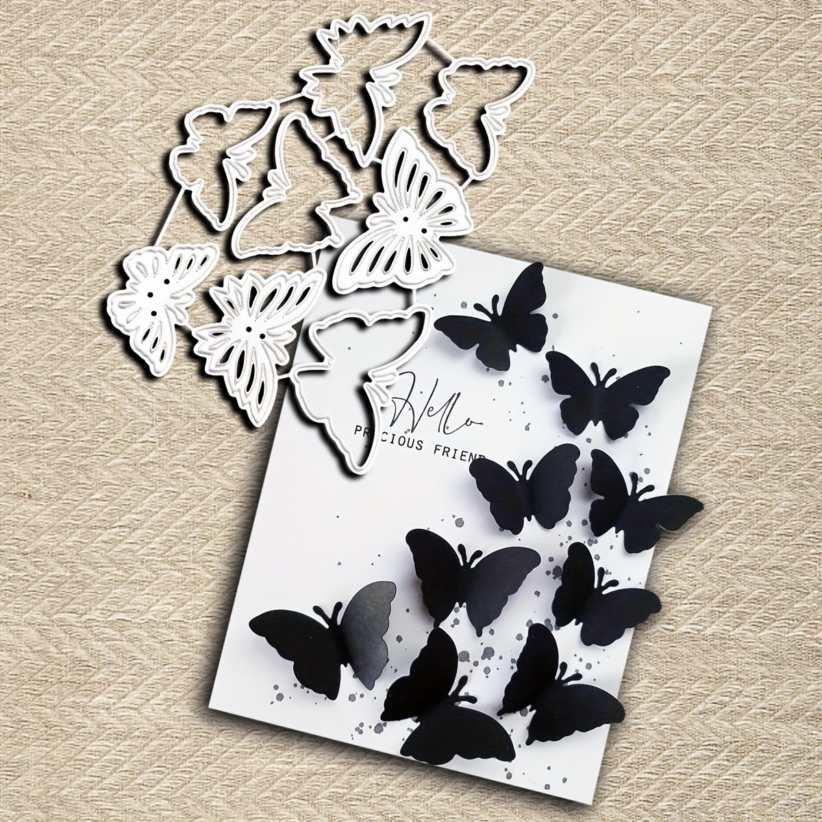 Die Cuts for Card Making, Ouginx Animal Butterfly Flower Metal Cutting Dies  DIY Die Cutters Die Stencils for Scrapbooking, Embossing & More 