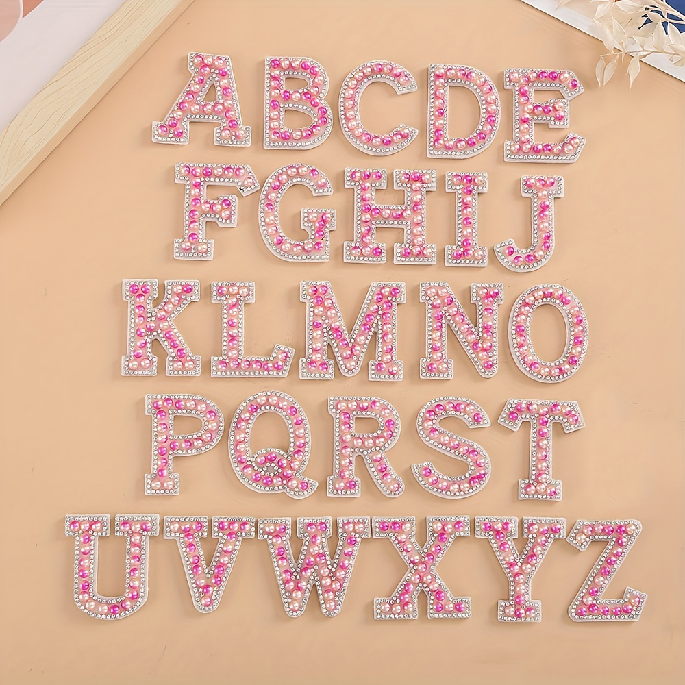 Glitter Rhinestone Alphabet Letter Stickers, 34 Letters Self-Adhesive  Stickers For Car Art Craft DIY Decoration