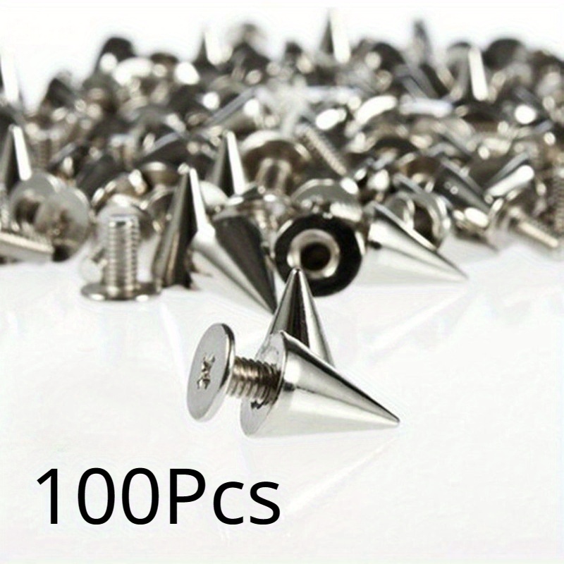 Punk Spikes And Studs, 60 Pcs Metal Punk Studs, Bullet Cone Spikes For  Clothing Shoes Leather Belts