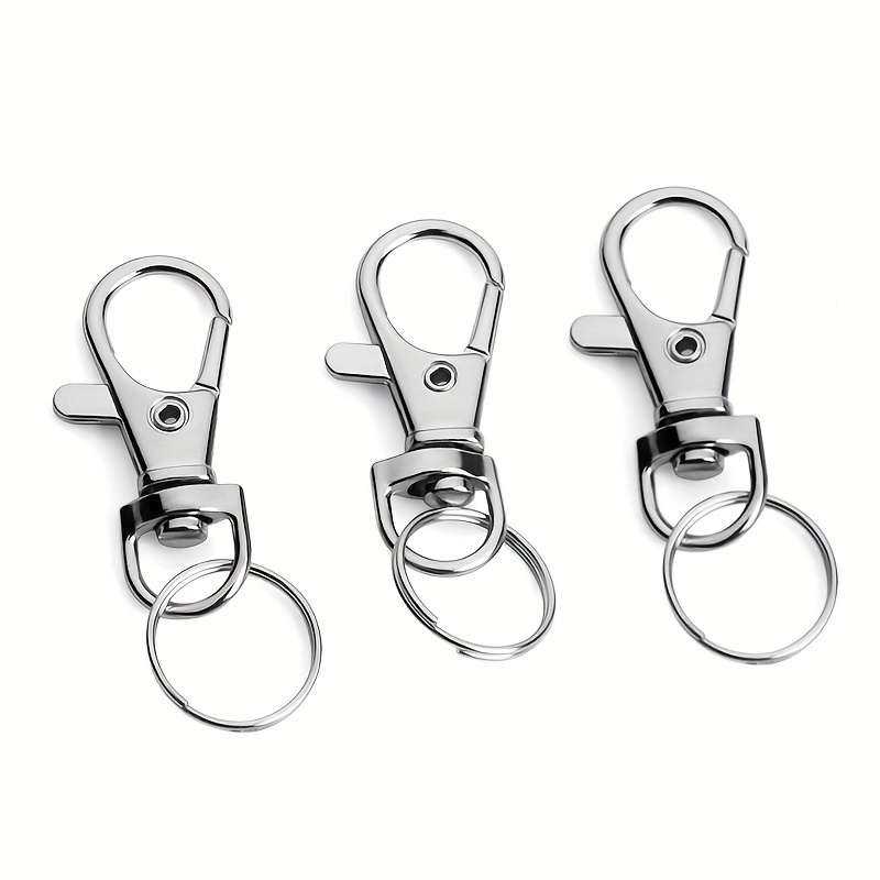 50pcs Keychain Hook Clip, Swivel Snap Hook Lobster Claw Clasp Small Metal  Swivel Key Chain Clip Hook Keychain Hardware For Keychain Making