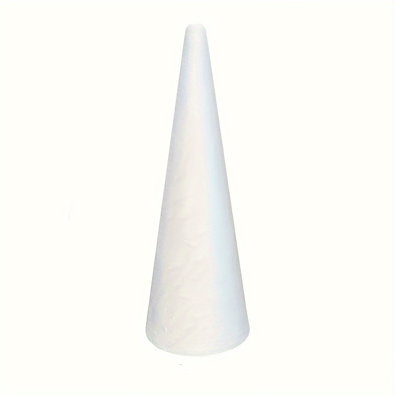 20 Pcs Hand Decor Cake Dummy Polystyrene Shape Cone Shaped Styrofoam Craft  Foam Cones Floral Styrofoam Cones