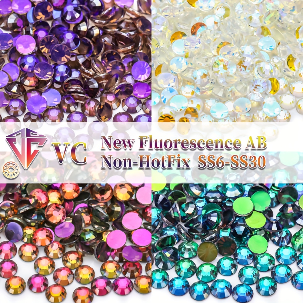  Beadsland Rhinestones for Makeup,8 Sizes 2500pcs Purple  Flatback Rhinestones Eye Gems for Nails Crafts with Tweezers and Wax  Pencil,Purple Velvet,SS4-SS30