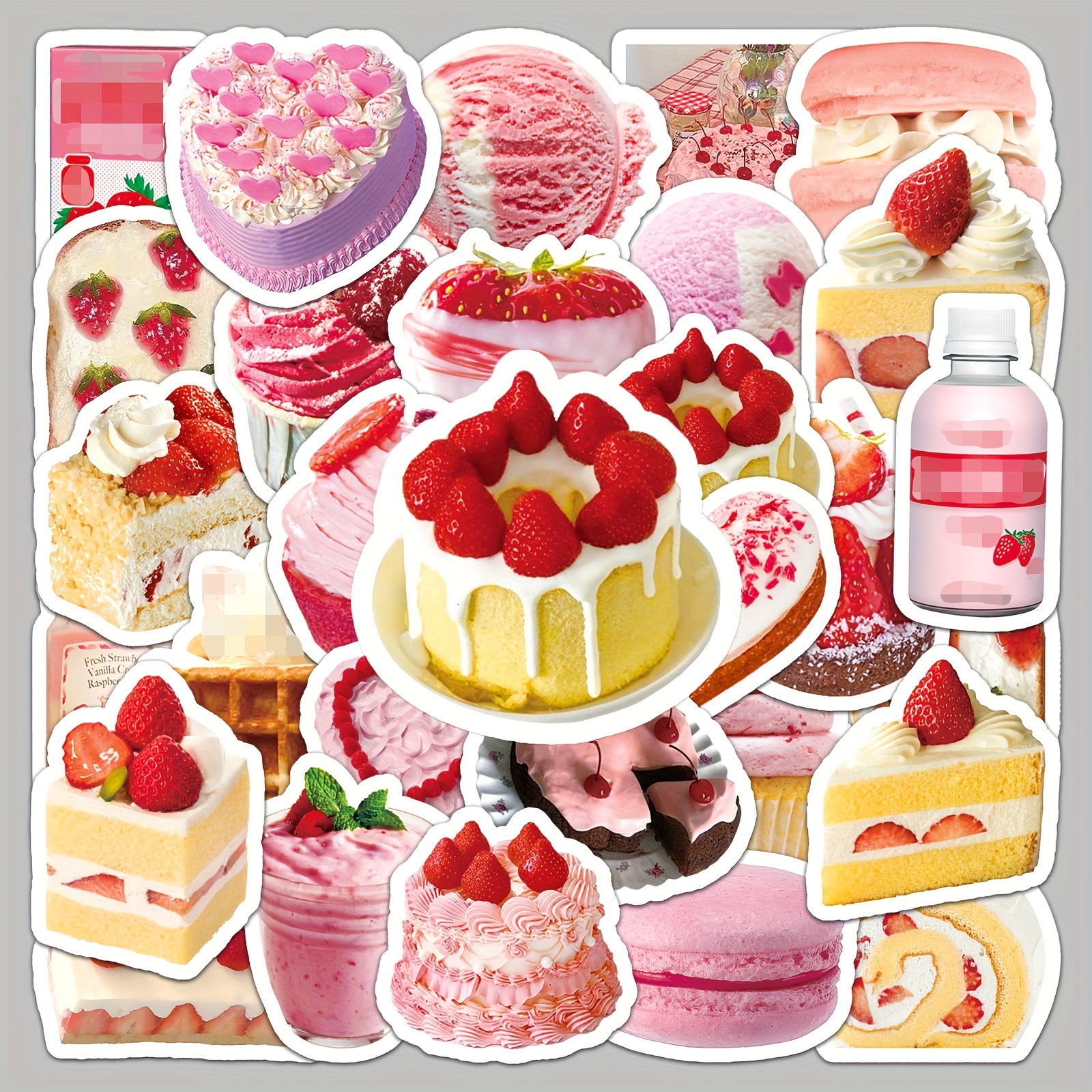 Sweet Cake Dessert Macaron 3d Puffy Stickers Scrapbooking - Temu