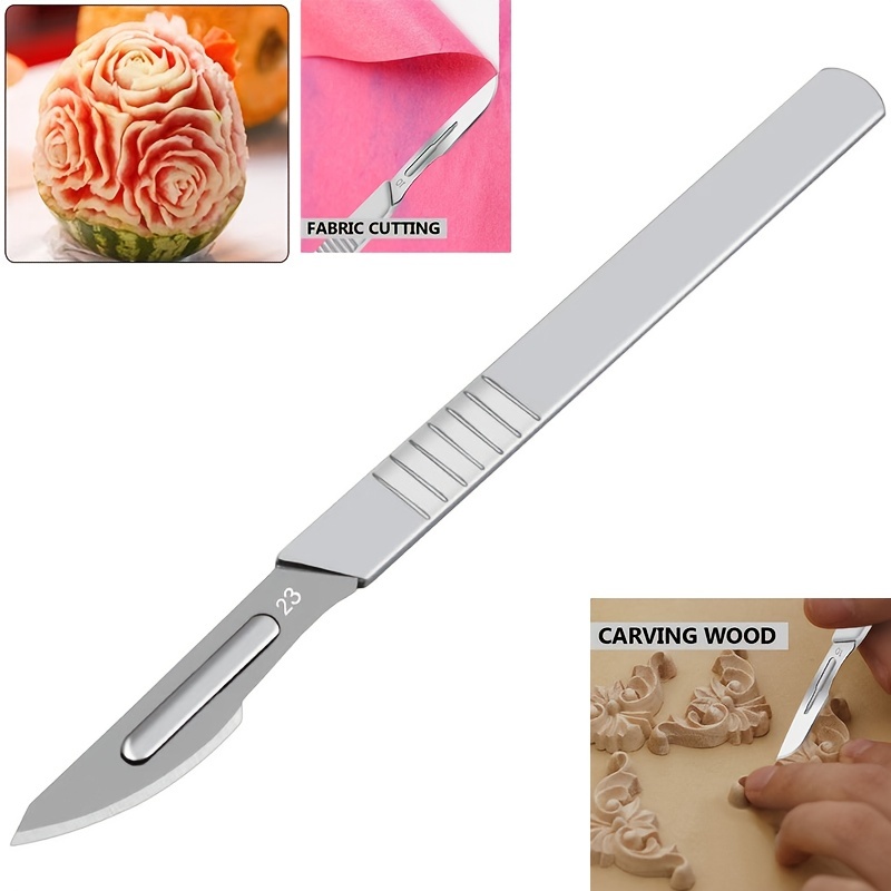 Art Knife Chisel Cutter Etching Scrapbooking Carving Film Tool With 6 Blades