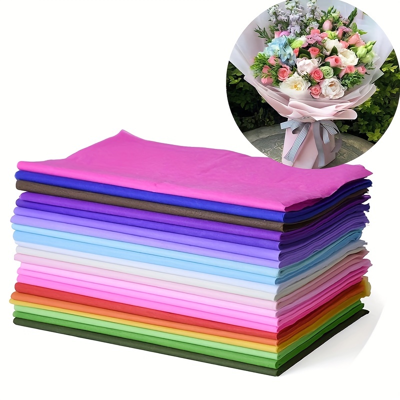 Caja de regalo de papel de flores de 8 piezas, bolsas de ramo
