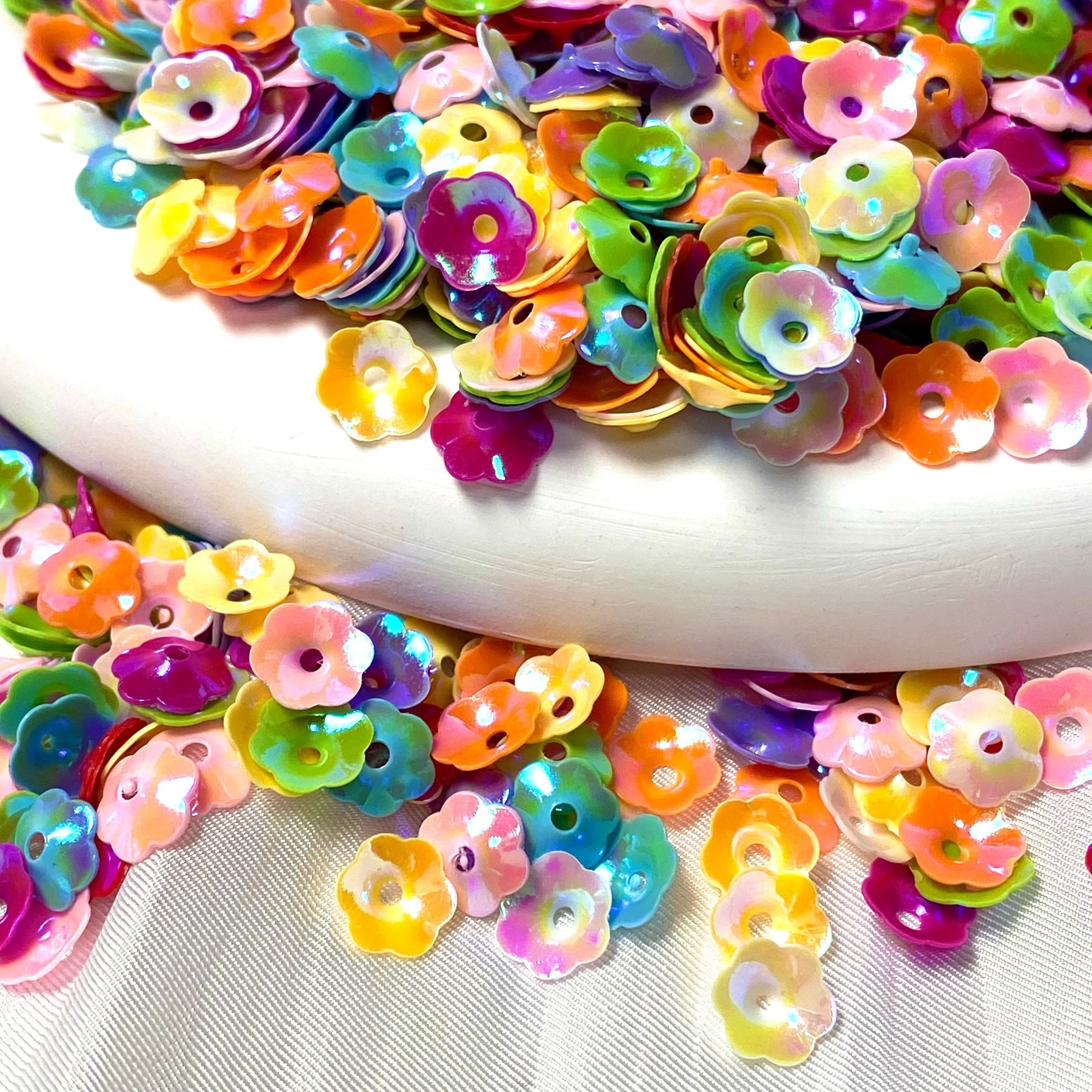 Diy Accessories Mixing Flower Sequins For Crafts Clothing - Temu