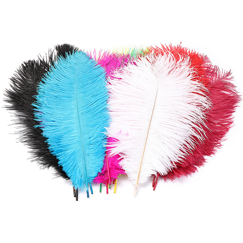 Bufanda de plumas coloridas Boa de plumas largas, accesorios de disfraces  de plumas de pavo, tiras de plumas de bricolaje, accesorios de fotos
