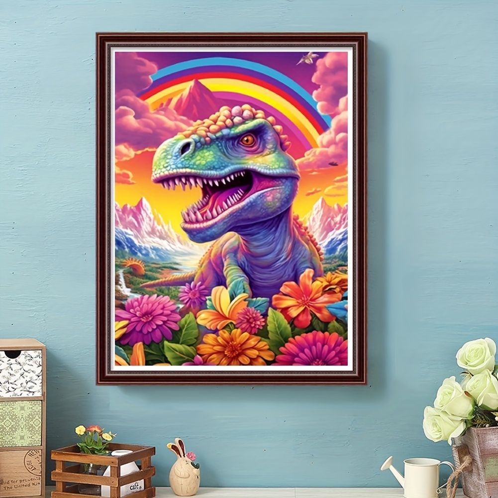 Dinosaur Diamond Painting Kits for Adults Beginner, DIY Diamond Paintings  with Diamonds Picture Gem Art Crafts for Adult Decor 16x24 inch