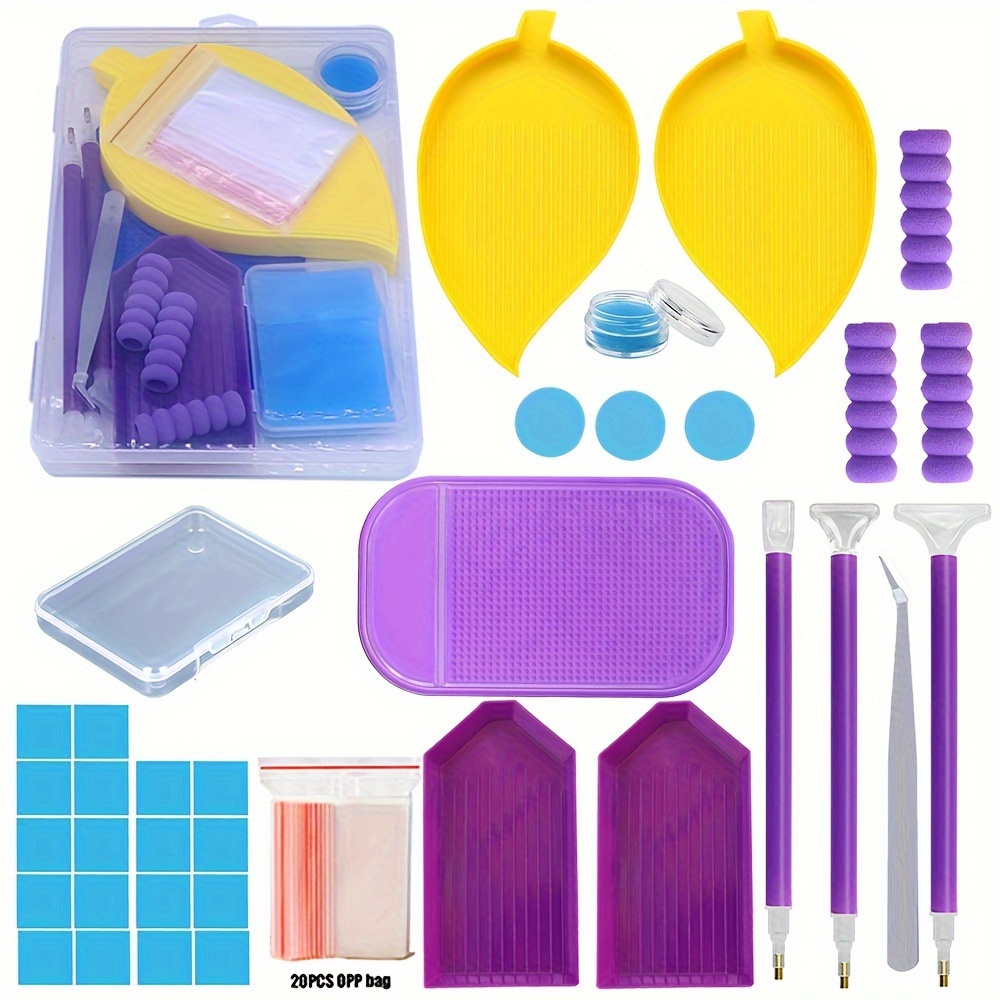 3 Pack 5D Diamond Painting Accessories Kit Include Diamond Painting Roller  Diamond Painting Fix Tool Paint Brush Applicator for Adults Art Pressing