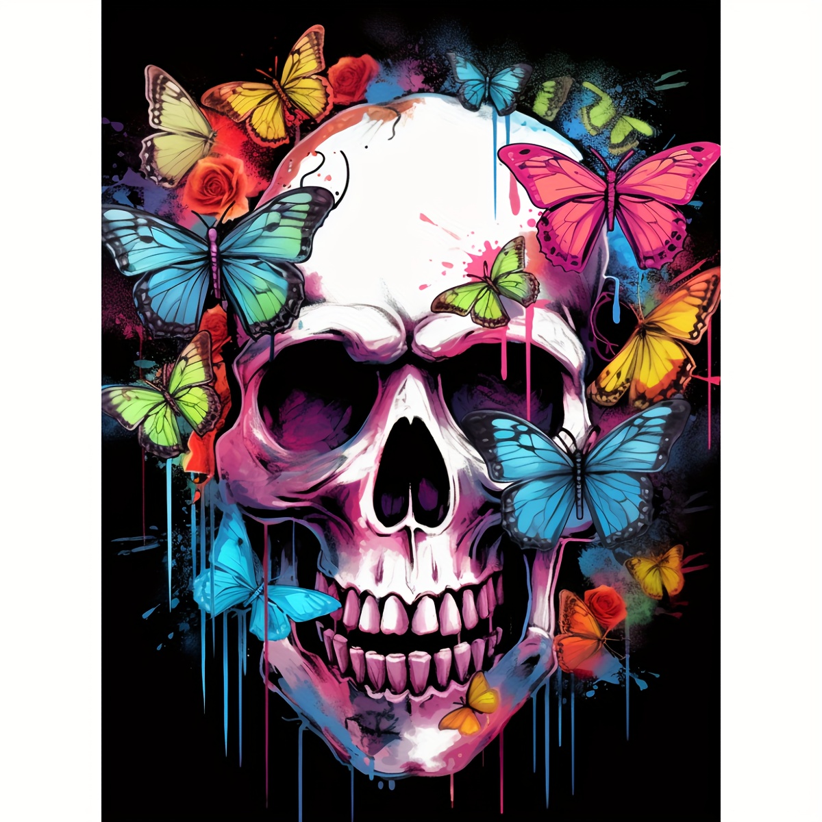 Skull Butterfly - Diamond Painting Kit