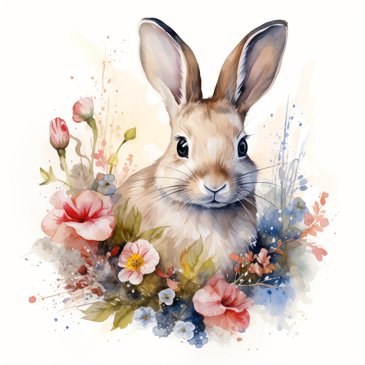 FIYO Diamond Painting Flower Rabbit Animal Mosaic Easter Egg and
