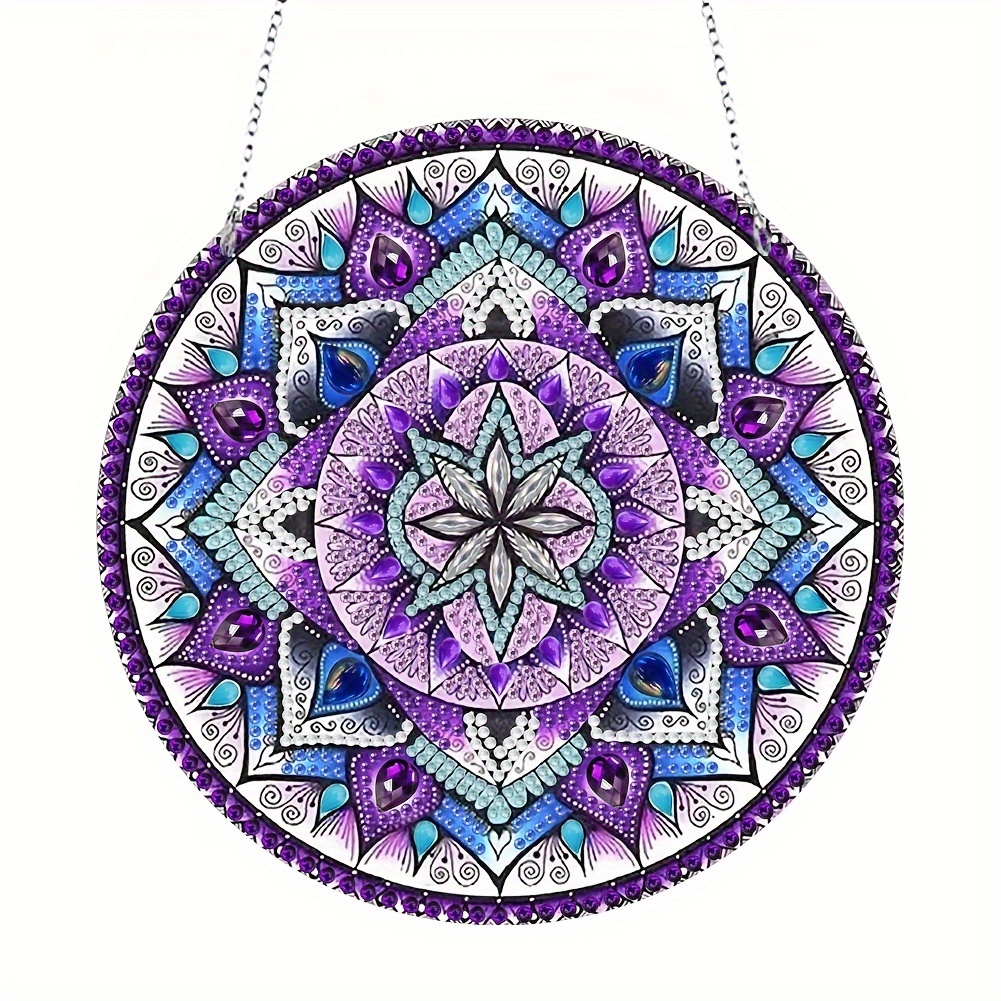Diy 5d Diamond Art Mandala Kit Create Beautiful Wall - Temu
