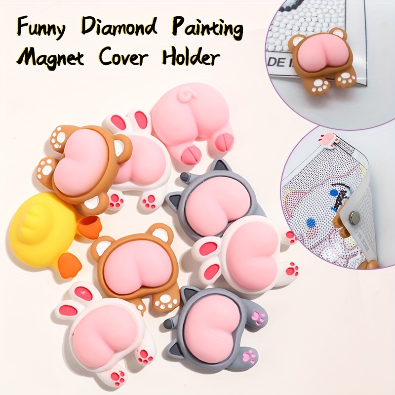Cover Minder Diamond Painting Magnets Cover Holder Diamond Painting Art  Accessories Tools Glitter Magnet For Kids Adults Cross Stitch Supply (8  Pieces