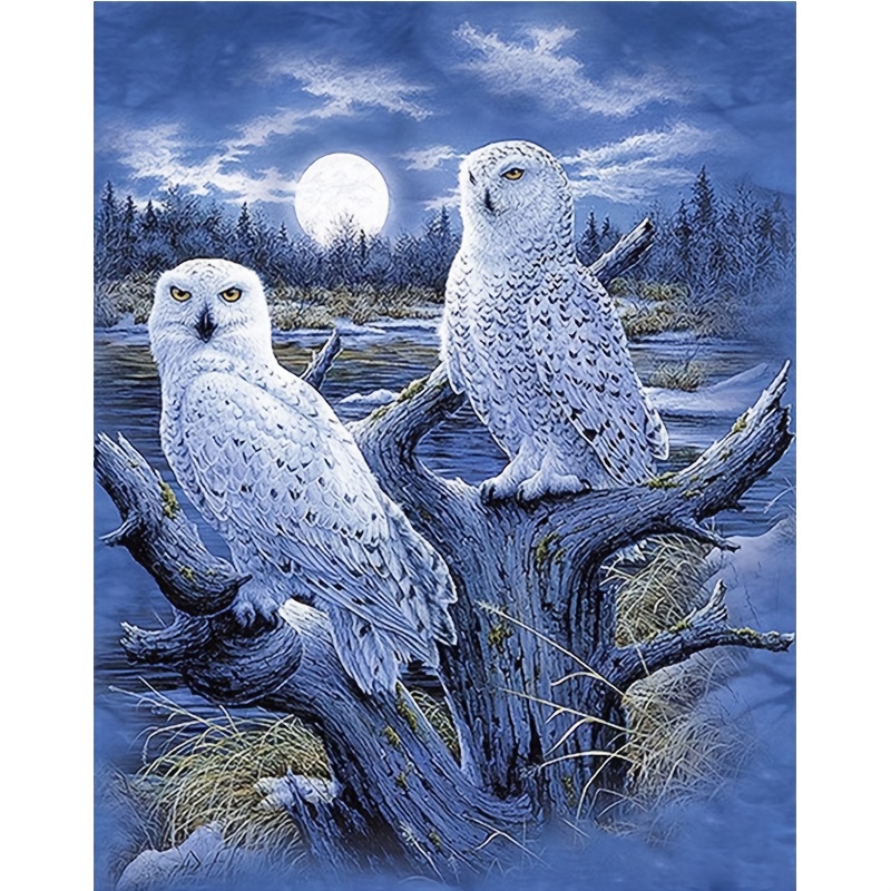 5D DIY Diamond Painting For Adults And Beginners Frameless Owl Diamond  Painting For Living Room Bedroom Decoration 11.81in*15.75in