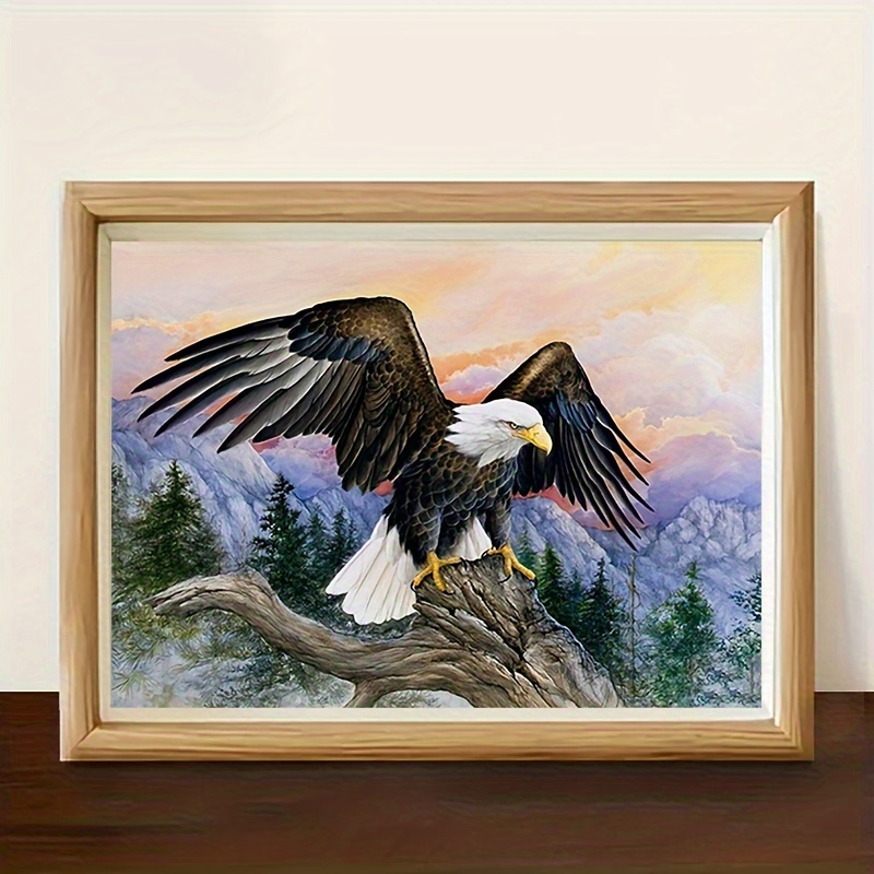 Animal Series Eagle Pattern Rhinestone Diamond Painting - Temu