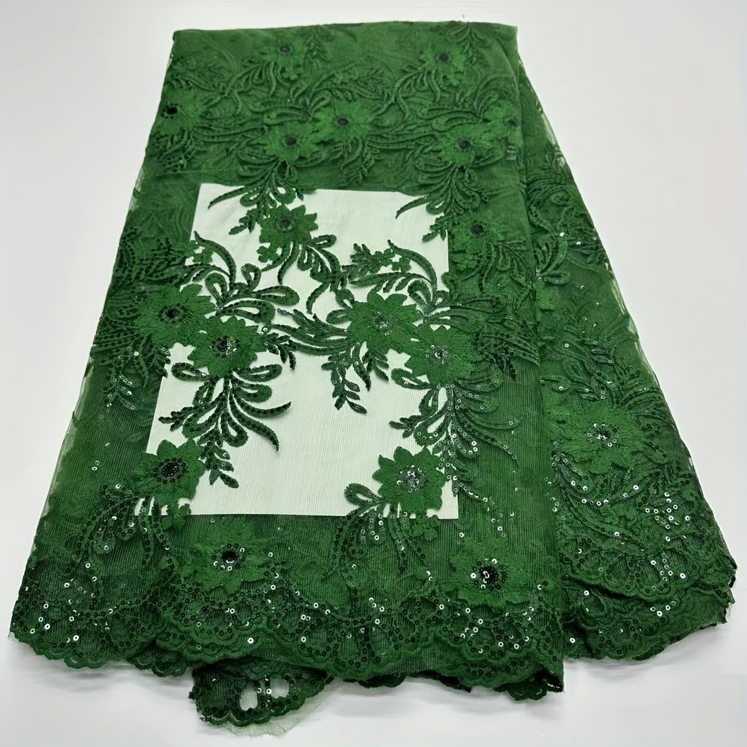 Emerald Green Lace Fabric Guipure Lace Fabric Venise Lace 