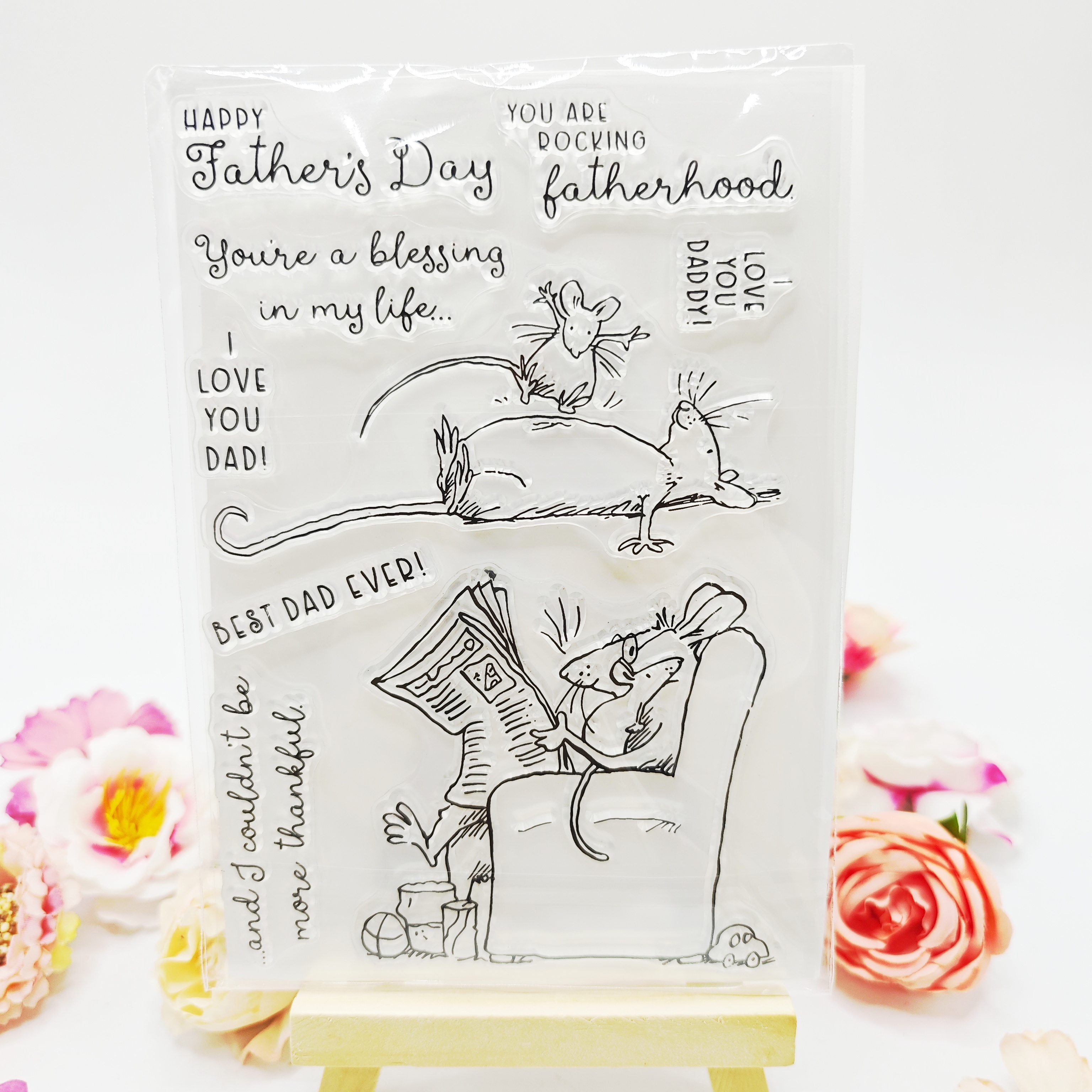 Love/happy Life/father's Love/gratitude Clear Stamps Diy - Temu