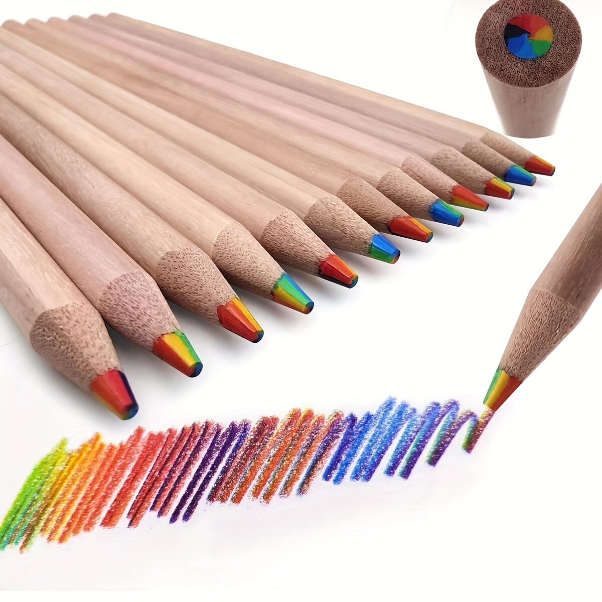 Lápices colores navideños 12 colores, lápices dibujo artístico para niños,  dibujo para colorear - AliExpress