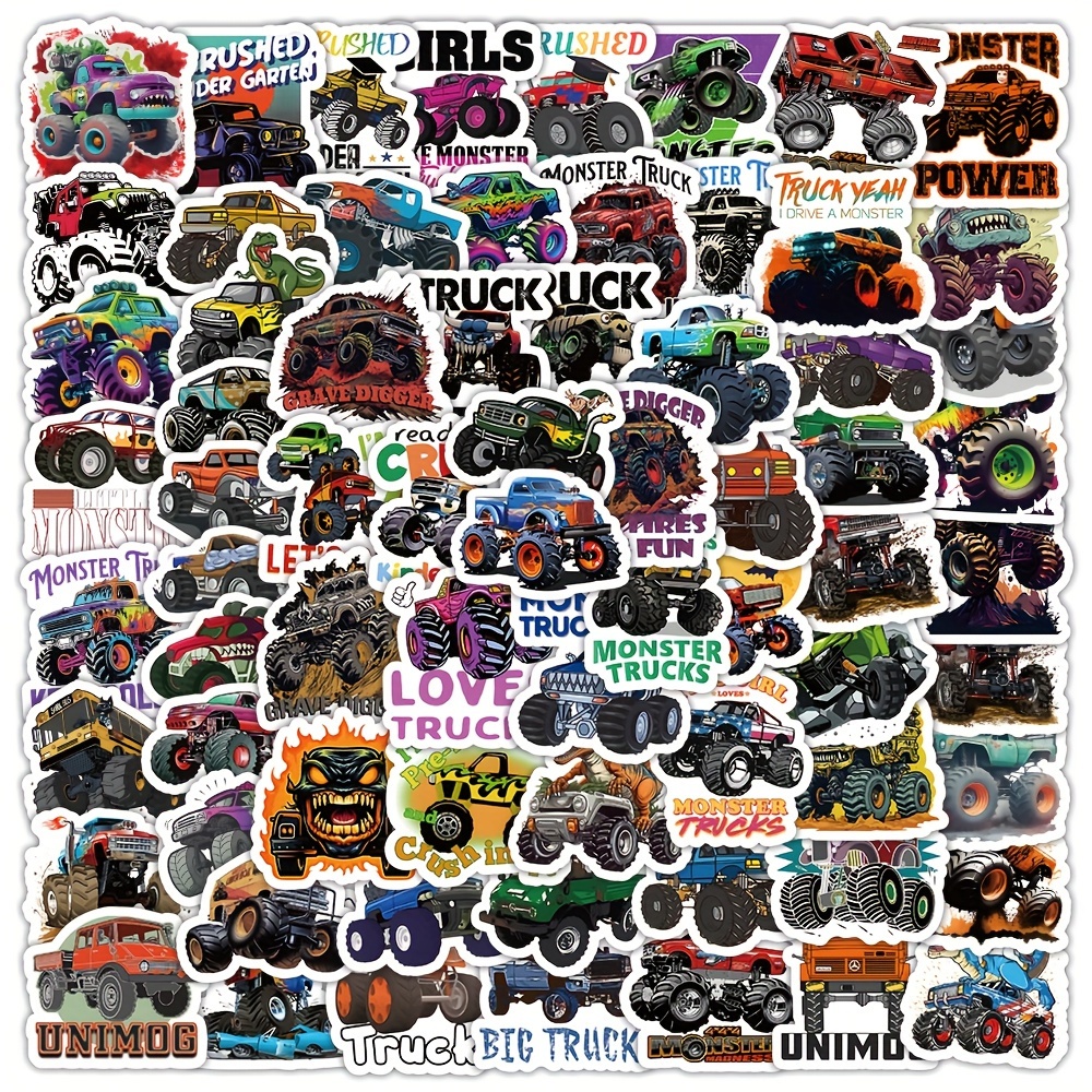 Monster Truck Stickers Truck Car Stickers Car Stickers - Temu