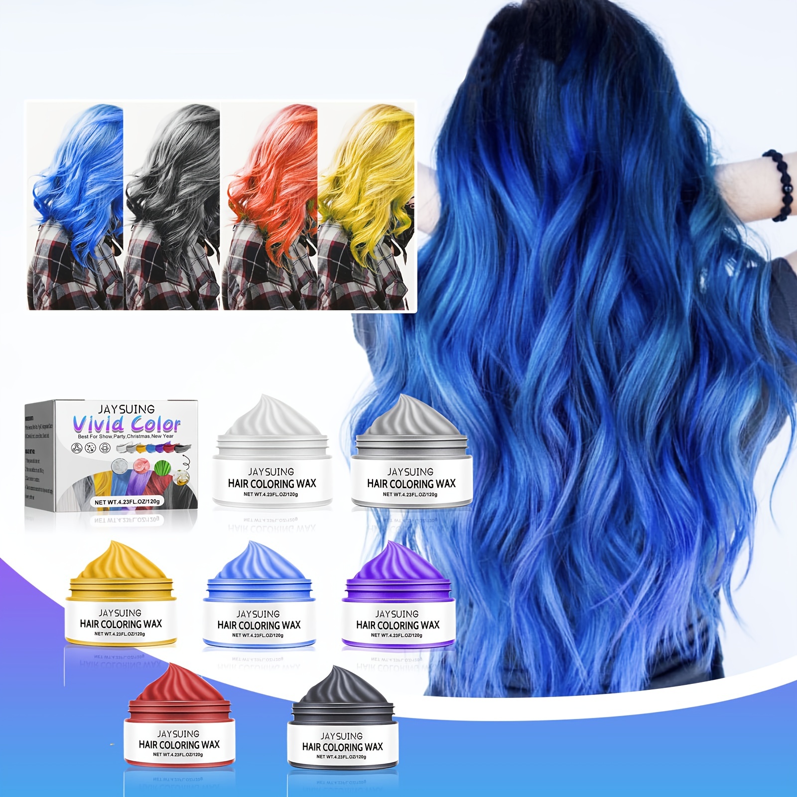 MOKERU Temporary Hair Color Wax Dye | Hair Styling Wax For Ladies And Gents