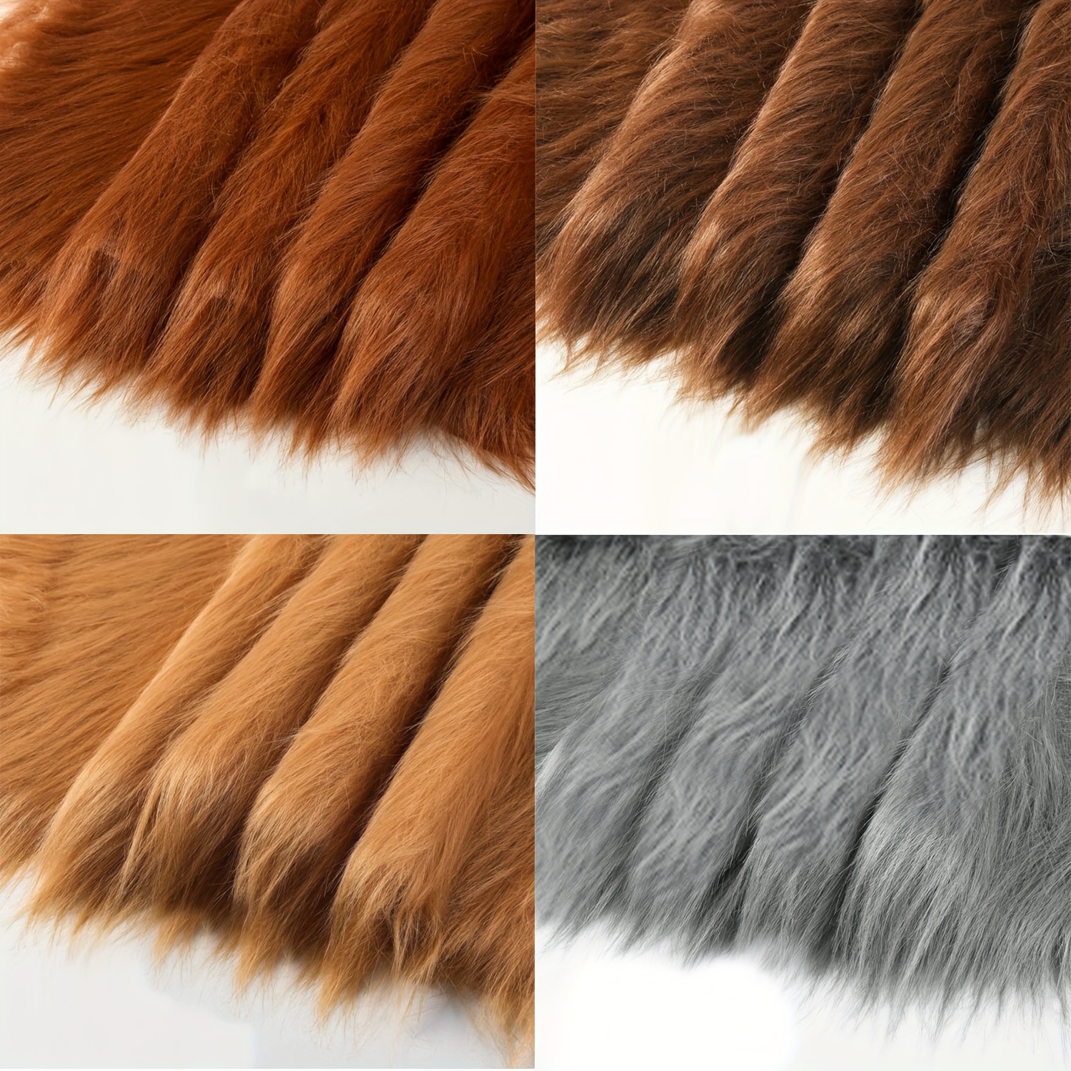 Imitation Fox Fur Fabric Fursuit Animal Ears Cotton Doll - Temu