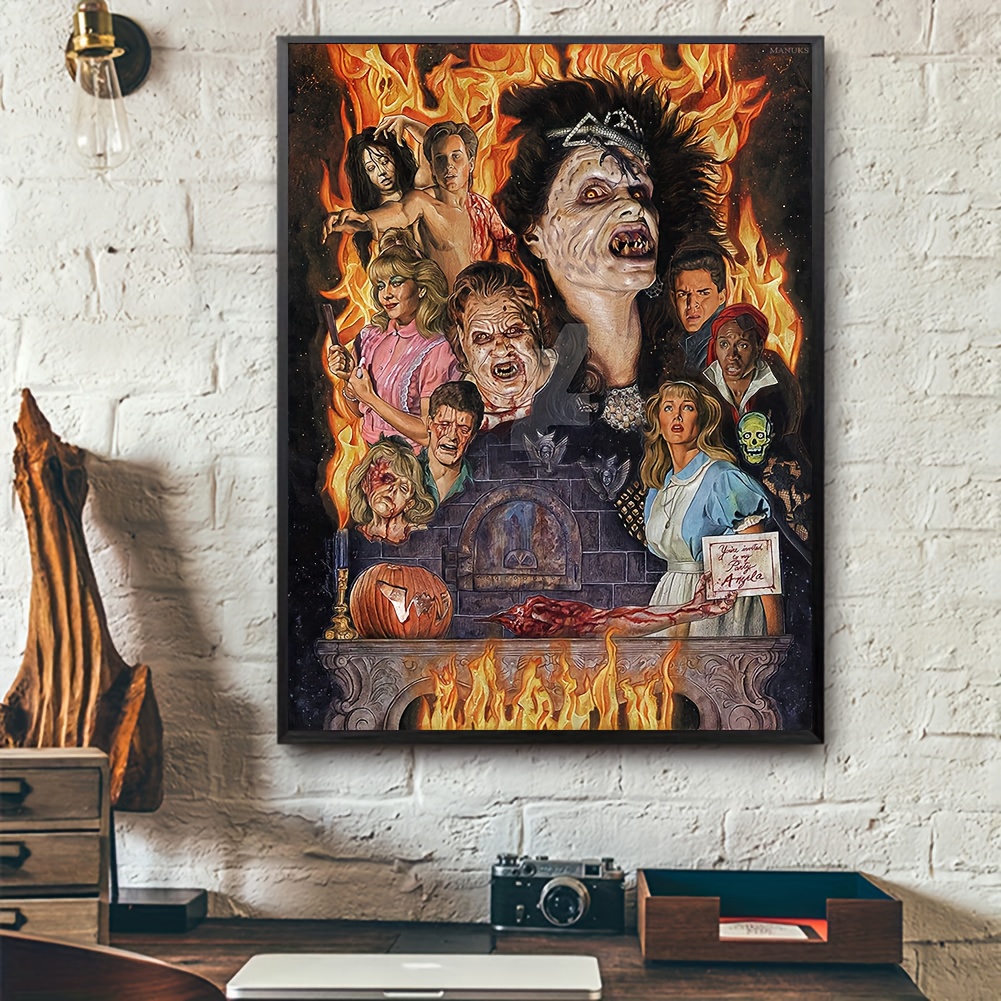 DIY Horror Diamond Painting Movie Classic Characters Collage Full Diamond  Embroidery Rhinestone Art Halloween Home Decor Picture