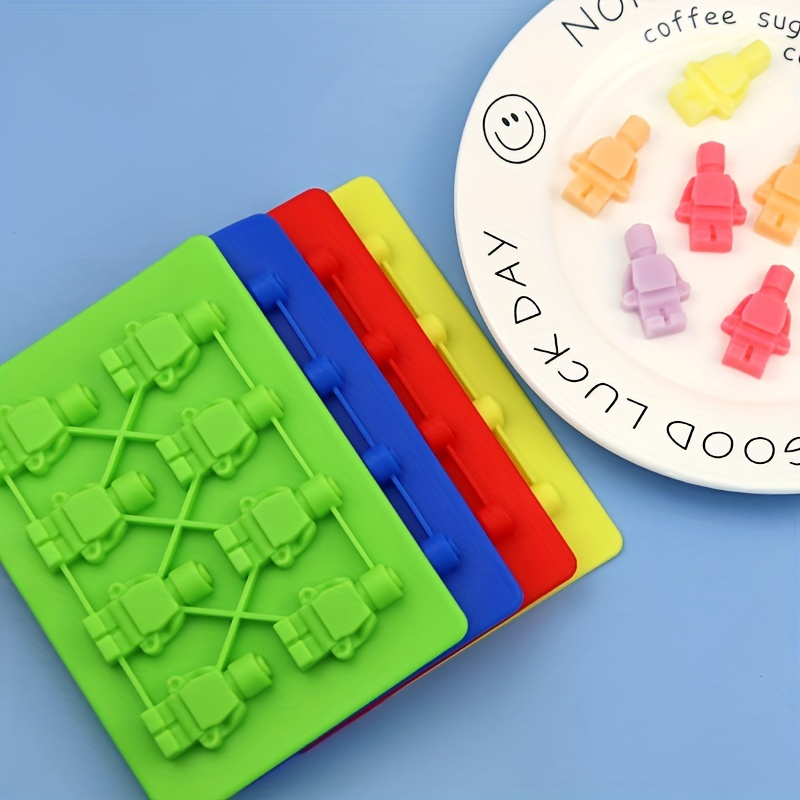 Building Block Puzzle Mold DIY Block Ice Cube Tray Cake Decorating Mold 1pc  Set