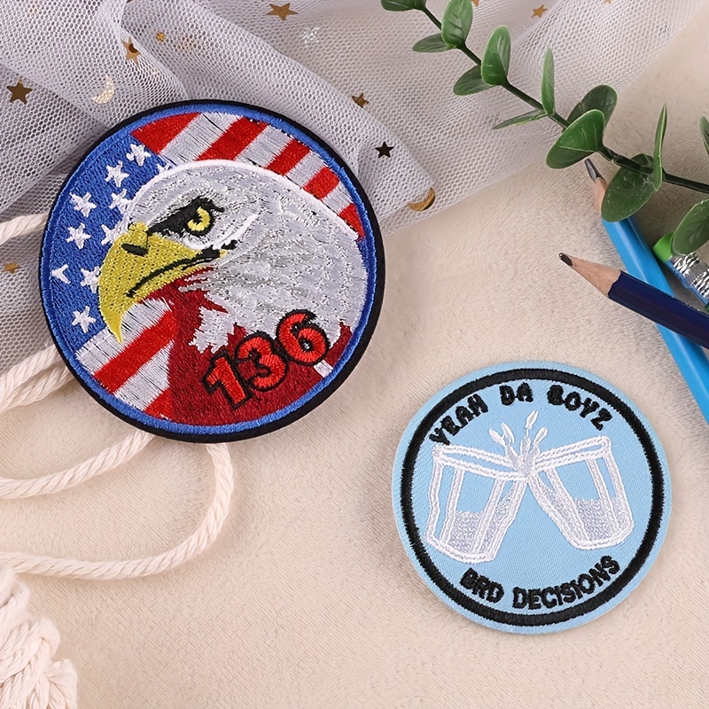 Cute ironing bird embroidered Patches for Clothes iron on Embroidery  Stickers Applique animal ecoration Badge parches ropa