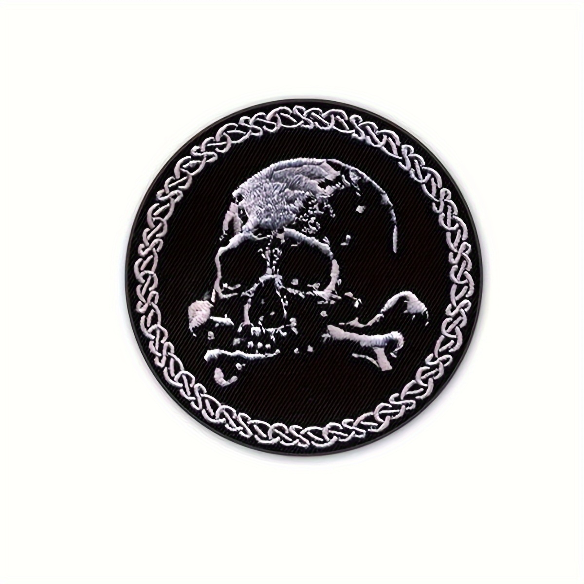 Skull And Ghost Embroidered Fabric Badges, Hip-hop Style Halloween