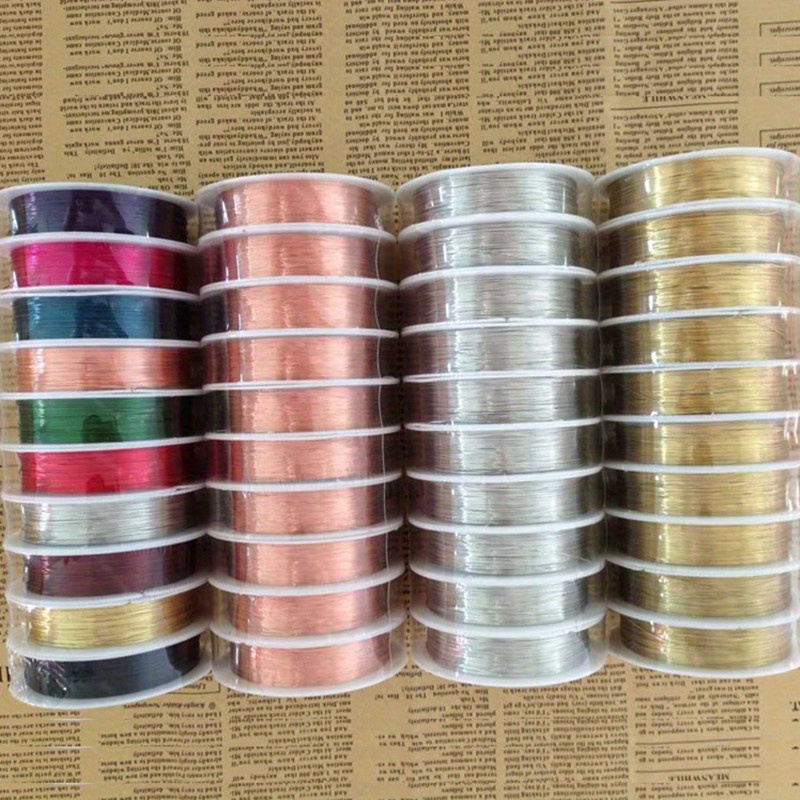 10Rolls Copper Wire Jewelry Beading Wire for Jewelry Making DIY Accessories  Colorful 0.3mm 0.4mm 0.5mm 0.6mm 0.8mm 1mm - AliExpress