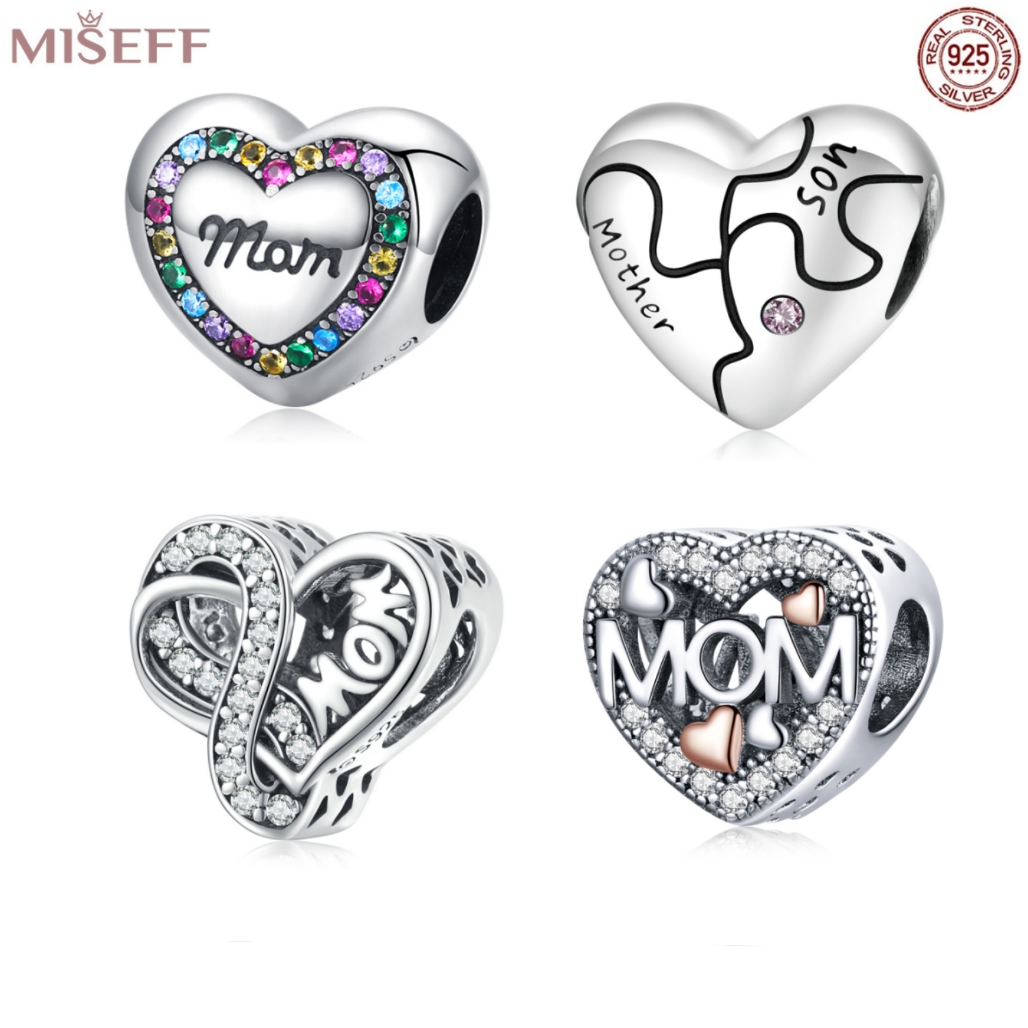8 1 Mom Charms for Jewelry Making 18x6mm by TIJC SP2149 