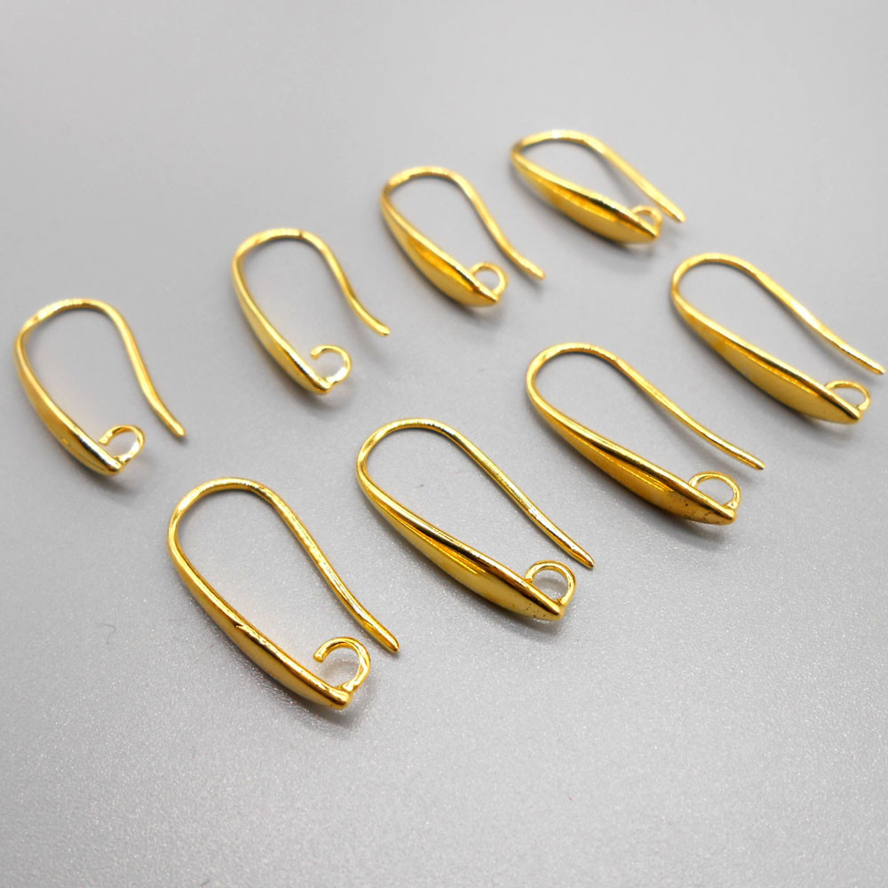 Wire Safety Pin Earring (Coiled) - 14k Yellow Gold