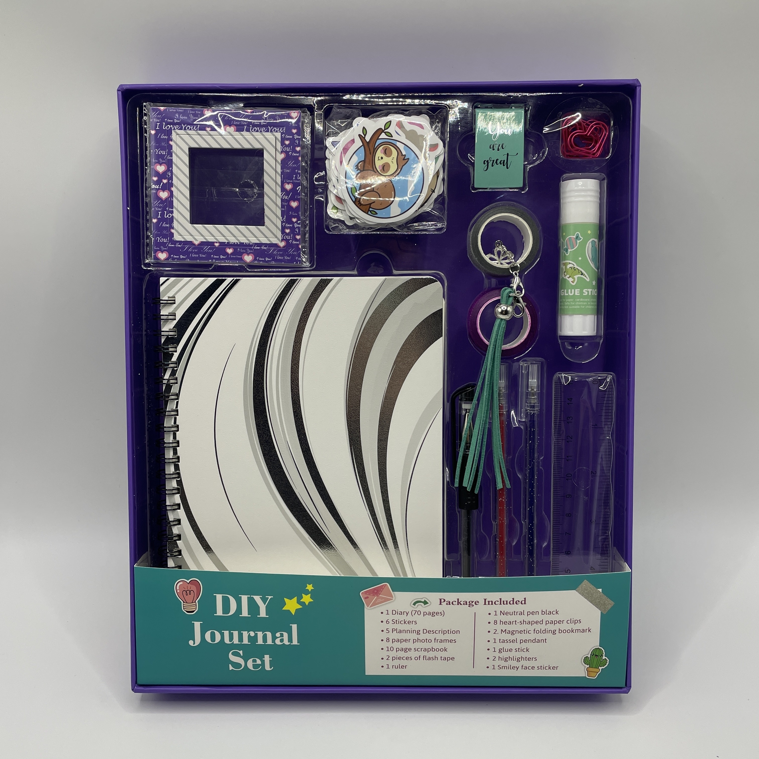 DIY Journal Set, Creative Writing Journal Scrapbook Kit for Te