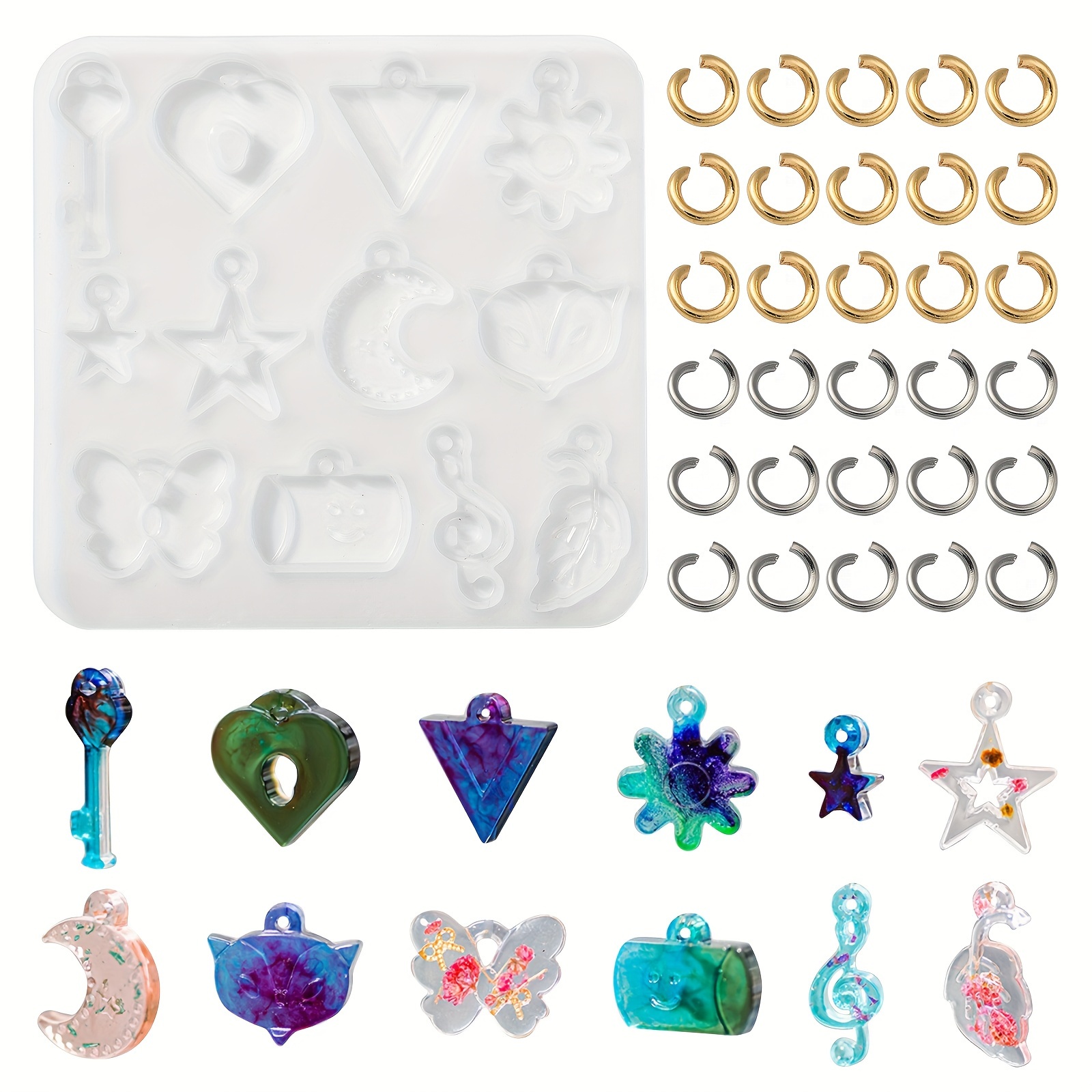 Mini Butterfly Resin Molds, Alphabet Molds with Zodiac Sign for  Jewelry,Keychain