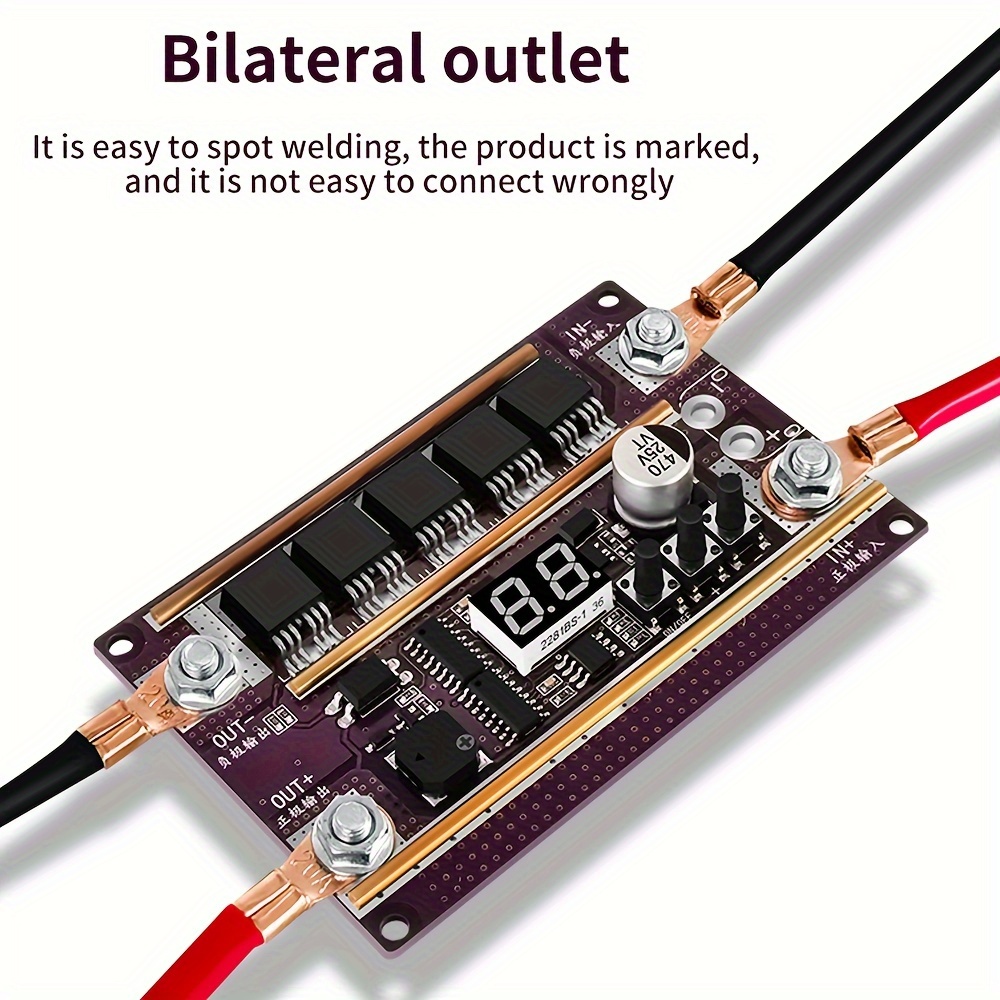 Comprar Máquina de soldadura por puntos de 12v, juego de tablero de Control  portátil, soldador por puntos con batería de litio 18650, accesorios Diy