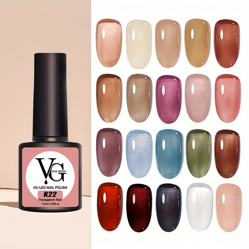 Uv Gel Nail Polish Transparent Fresh Colors Different - Temu