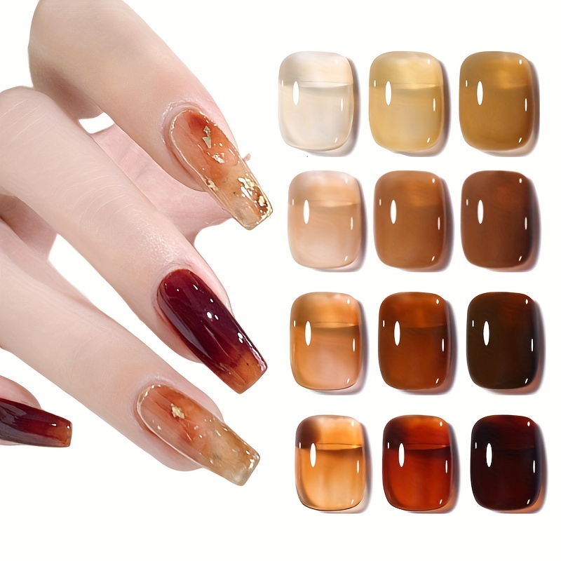 10 colors Sparkling Nail Foils with Mirror Effect - Charms Papers for Gel  Polish Transfer and Nail Decoration