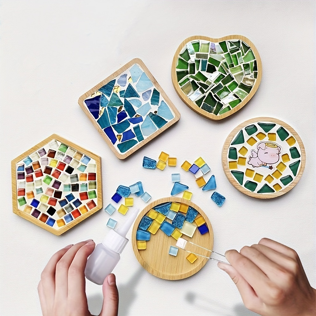 Yellow and Orange Ice Jade Glass Mosaic Loose Chips DIY Art Mosaic Kits for  Adults Hand Cut Mosaic DIY Crafts - China Stained Glass, Mosaic Tile