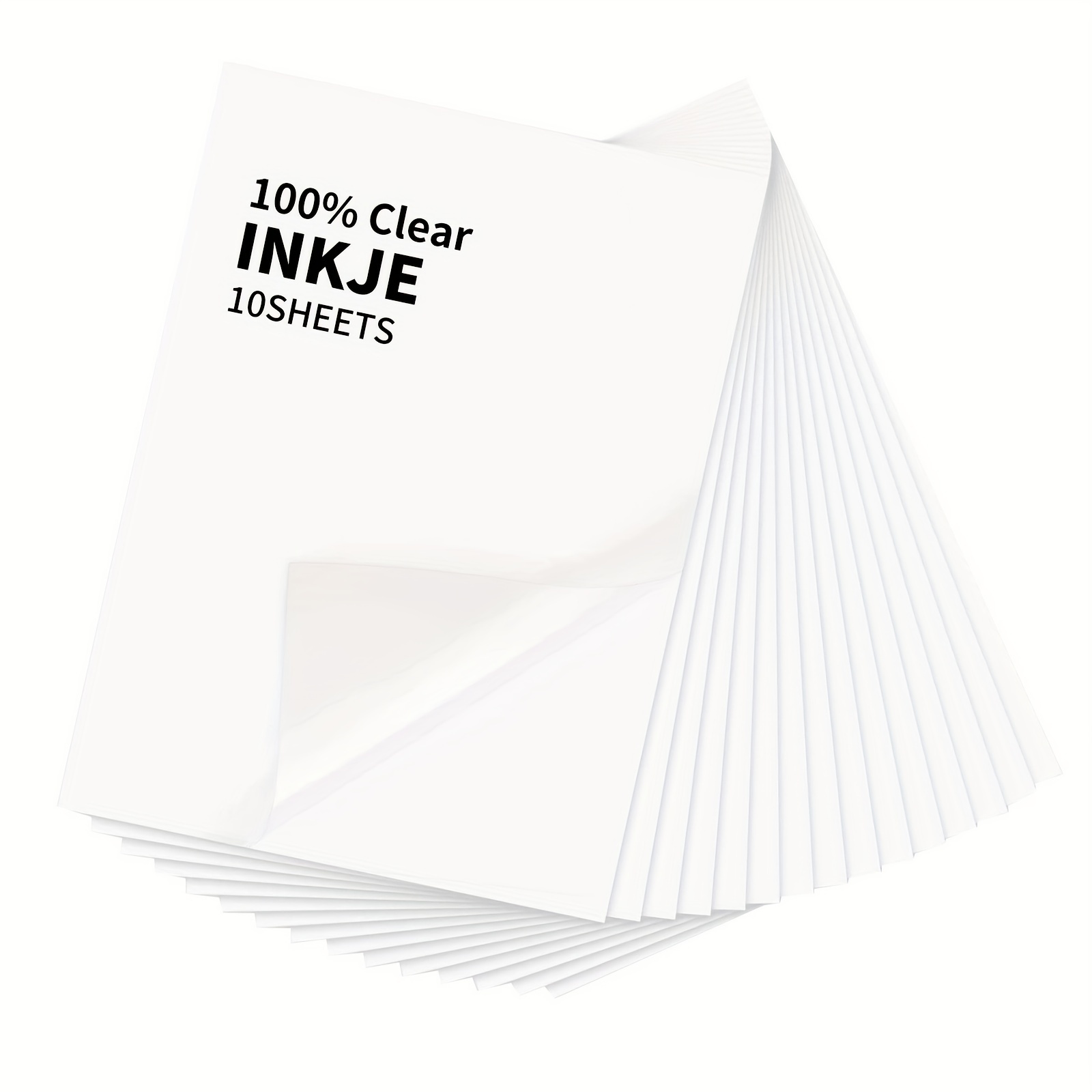 Feuille de papier A4 autocollant en vinyle pour imprimante à jet d'encre,  étiquette autocollante dorée, étanche, bricolage, 100 feuilles - AliExpress