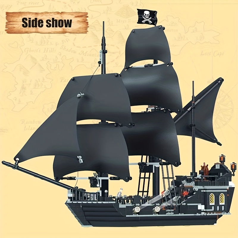 1288PCS DIY Medieval Pirate Ship Model