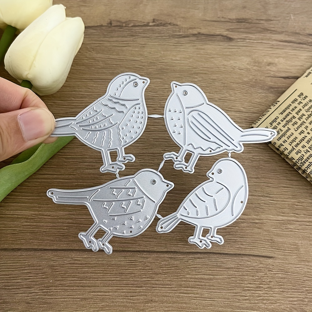 Scmqzmn Little Bird Metal Die Cuts, DIY Scrapbooking Photo Album Decorative Embossing Paper Dies for Card Making Template Die Metal Dies for Paper