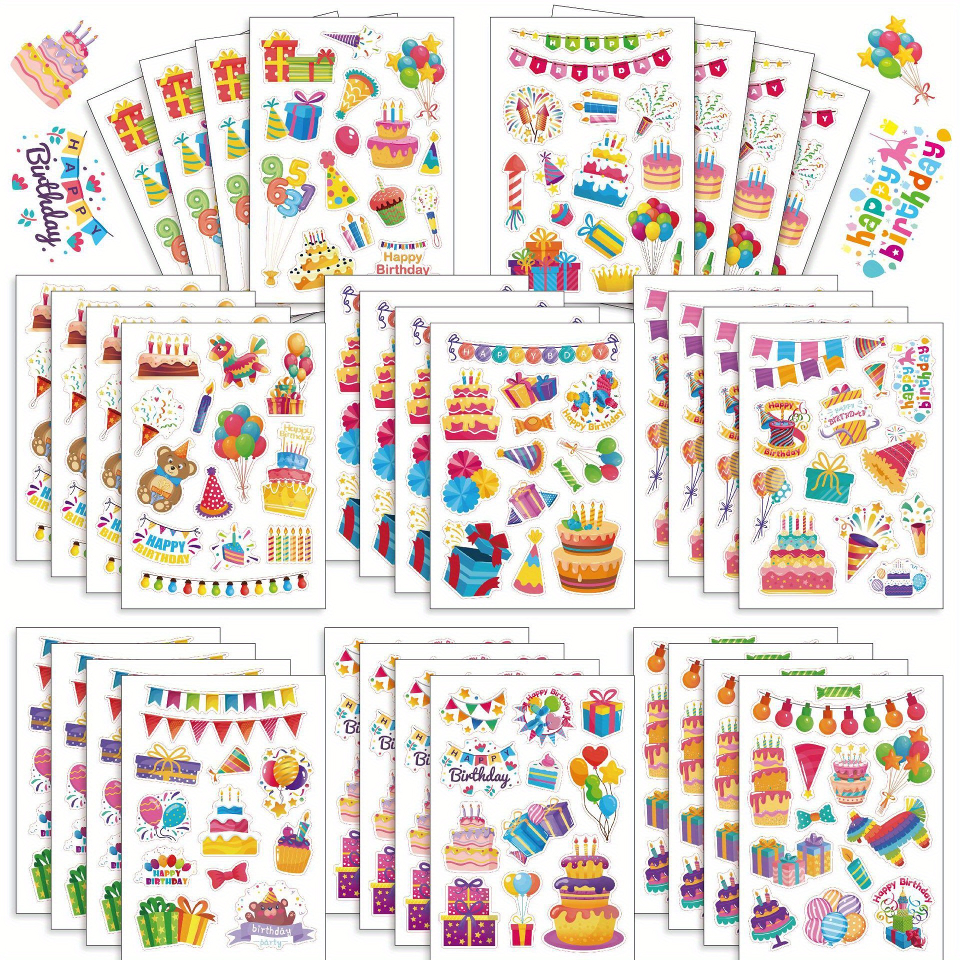 120pcs Art Painting Stickers, Art Painting Party Favors, Birthday  Decorations Aesthetic Stickers For Laptop Phone Water Bottles Bike Scapbook  Computer